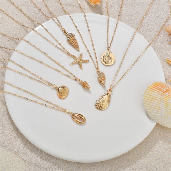 modyle 2020 fashion gold color shell pendant necklace metal choker necklaces women holiday beach statement boho jewelry, Silver
modyle 2020 fashion gold color shell pendant necklace metal choker necklaces women holiday beach statement boho jewelry, Silver