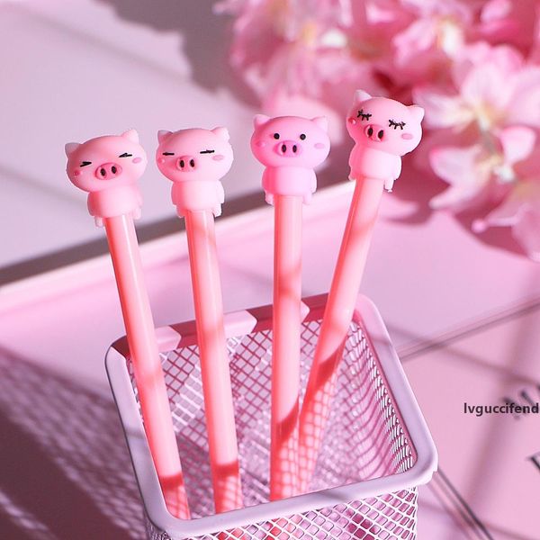 200 pcs/lot cartoon cute pig gel pen black writting pens canetas material staitonery office school supplies
200 pcs/lot cartoon cute pig gel pen black writting pens canetas material staitonery office school supplies