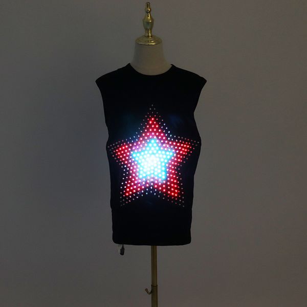 2020 fashion led luminous costumes led star shape vest dj singer dancer performer stage clothing jacket, Black;red
2020 fashion led luminous costumes led star shape vest dj singer dancer performer stage clothing jacket, Black;red