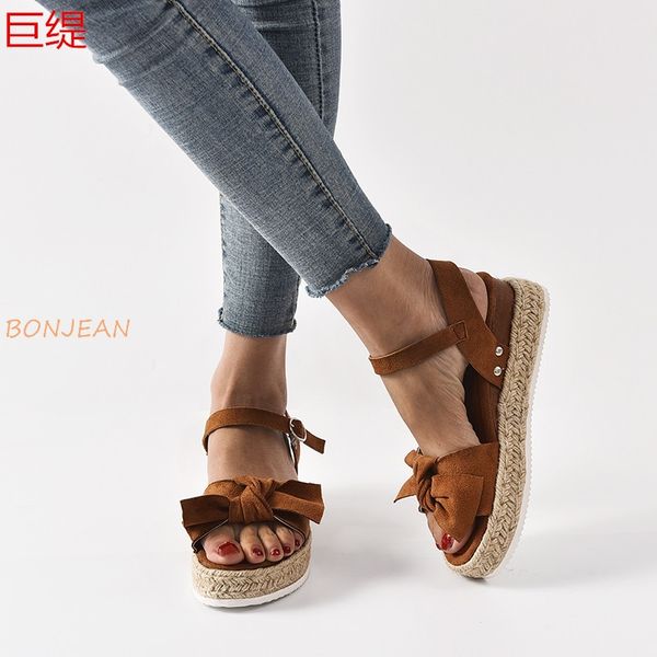 sandals 35-43 women wedge female bow platform rome high heel fashion ankle strap open toe ladies shoes zapatos de mujer, Black
sandals 35-43 women wedge female bow platform rome high heel fashion ankle strap open toe ladies shoes zapatos de mujer, Black