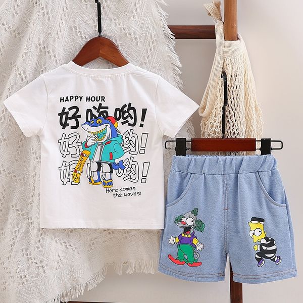 small and medium-sized clothes handsome new boy fashion cartoon crocodile short sleeve children's children's printing two-piece se
small and medium-sized clothes handsome new boy fashion cartoon crocodile short sleeve children's children's printing two-piece se