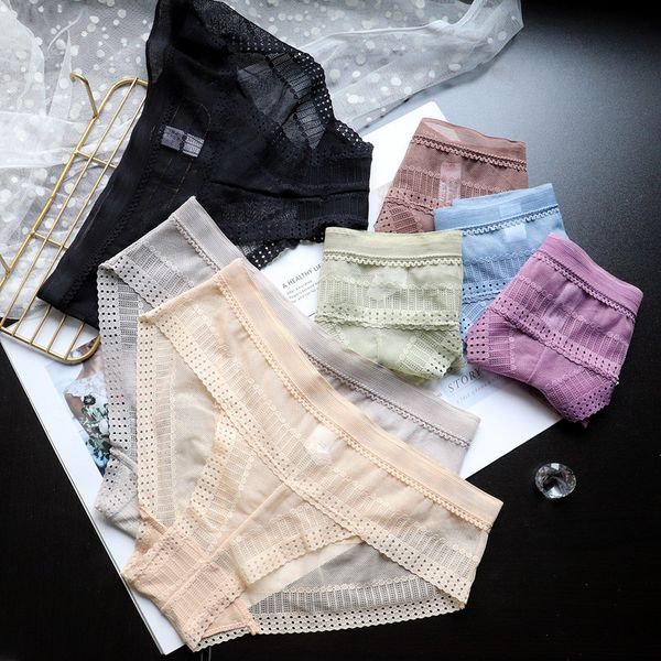 women's panties light perspective nylon underwear silky high elasticity lace briefs comfortable underwear, Black;pink
women's panties light perspective nylon underwear silky high elasticity lace briefs comfortable underwear, Black;pink