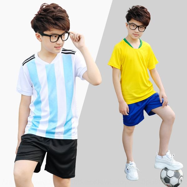 foot sports foot clothes football clothes sports suit printing number 2020 new children's clothing printing number ball suit