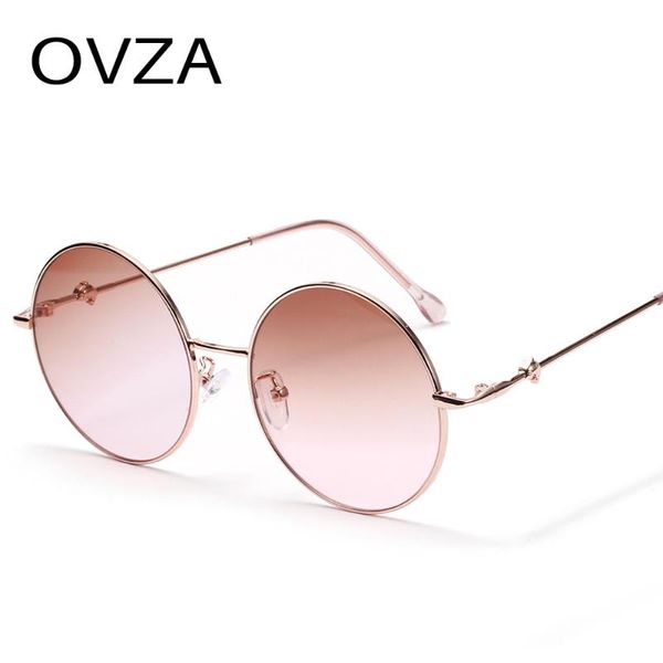 ovza fashion round sunglasses women brand designer classic large circle sun glasses gradient lens s2052, White;black
ovza fashion round sunglasses women brand designer classic large circle sun glasses gradient lens s2052, White;black