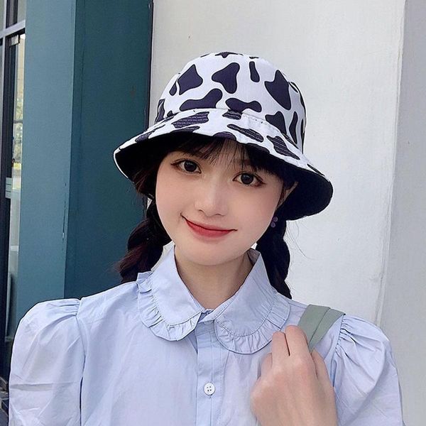 new double-sided basin hat male summer outdoor cow pattern printed fisherman hat female reversible black white sun, Blue;gray
new double-sided basin hat male summer outdoor cow pattern printed fisherman hat female reversible black white sun, Blue;gray