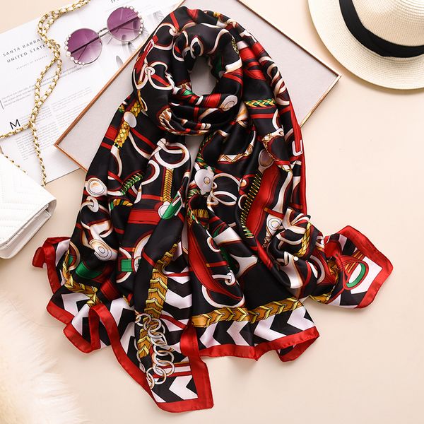 silk scarves classic silk women popular headscarf fashion print shawl lady sunscreen beach scarf, Blue;gray
silk scarves classic silk women popular headscarf fashion print shawl lady sunscreen beach scarf, Blue;gray