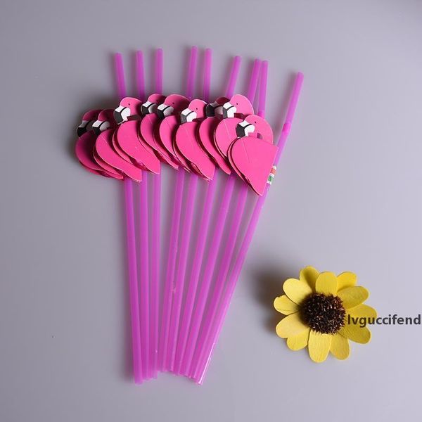 

eco-friendly 100pcs flamingo on paper paper straws for kids birthday wedding decorative party environmental chevron drinking straws