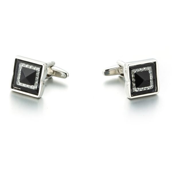 2020 premium classic french shirt cufflinks transparent crystal czech drill square cuffnails, Silver
2020 premium classic french shirt cufflinks transparent crystal czech drill square cuffnails, Silver