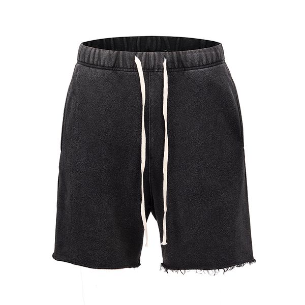 men's shorts harajuku high street retro wash edge cutting casual drawstring pockets loose hip hop oversize men and women, White;black
men's shorts harajuku high street retro wash edge cutting casual drawstring pockets loose hip hop oversize men and women, White;black
