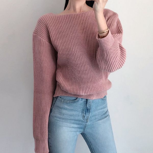 2019 new fashion outerwear backless thick line knitted short coatcoat short coat lazy sweater, White;black
2019 new fashion outerwear backless thick line knitted short coatcoat short coat lazy sweater, White;black