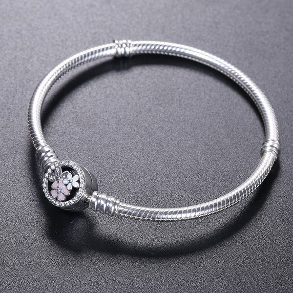 925 sterling silver bracelet bloom flower enamel clasp for pandora jewelry charm bracelet original box women wedding bracelets, Golden;silver
925 sterling silver bracelet bloom flower enamel clasp for pandora jewelry charm bracelet original box women wedding bracelets, Golden;silver