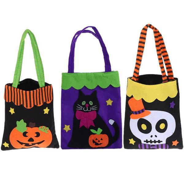 3pcs halloween non-woven fabric tote bag gift candy bag halloween candy treat party favor for kids (purple black cat, bl
3pcs halloween non-woven fabric tote bag gift candy bag halloween candy treat party favor for kids (purple black cat, bl