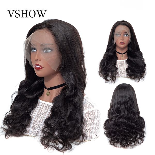 vshow 13x4 lace front human hair wigs 150 density brazilian remy body wave lace front wig pre plucked with baby hair, Black
vshow 13x4 lace front human hair wigs 150 density brazilian remy body wave lace front wig pre plucked with baby hair, Black