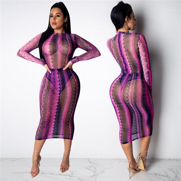 dress fashion female clothes autumn womens designer casual dress sheer snake printed long sleeve gauze, Black;gray
dress fashion female clothes autumn womens designer casual dress sheer snake printed long sleeve gauze, Black;gray