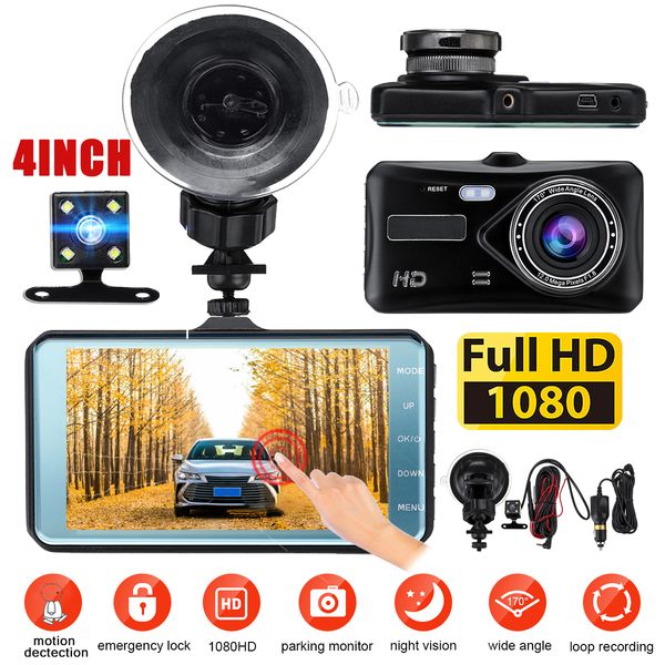 4.0'' 1080p touch fhd dual lens car vehicle dash cam video recorder car dvr g-sensor
4.0'' 1080p touch fhd dual lens car vehicle dash cam video recorder car dvr g-sensor