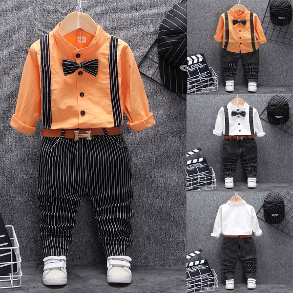 boys long-sleeved spring and autumn fake strap two-piece childrens suit baby england european and american bow tie coat clothes, White
boys long-sleeved spring and autumn fake strap two-piece childrens suit baby england european and american bow tie coat clothes, White