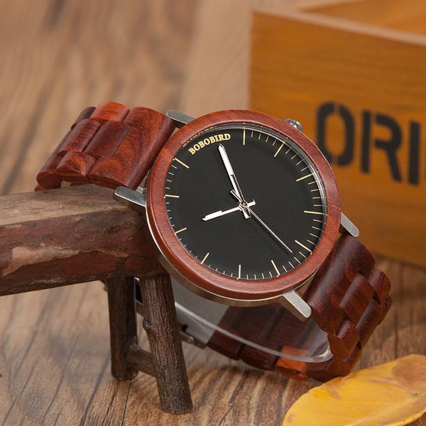 bobo bird m16 red sandalwood analog watch with wood vintage watch and strap for men can customized as gift, Slivery;brown
bobo bird m16 red sandalwood analog watch with wood vintage watch and strap for men can customized as gift, Slivery;brown