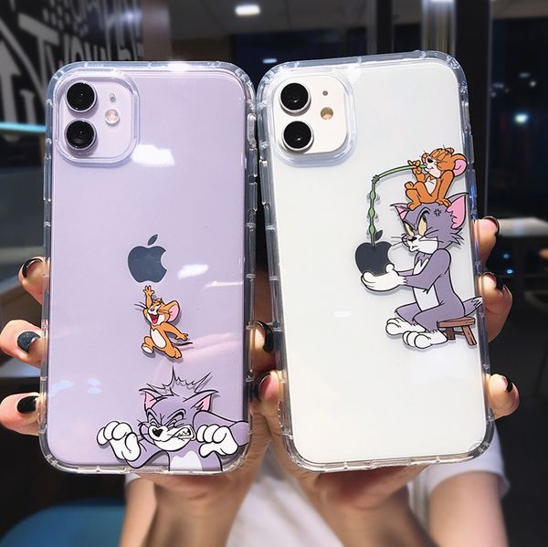cute cartoon cat mouse transparent phone case for iphone 11 pro max x xs xr 7 8 plus 6 6s funny couple soft tpu shockproof cover
cute cartoon cat mouse transparent phone case for iphone 11 pro max x xs xr 7 8 plus 6 6s funny couple soft tpu shockproof cover