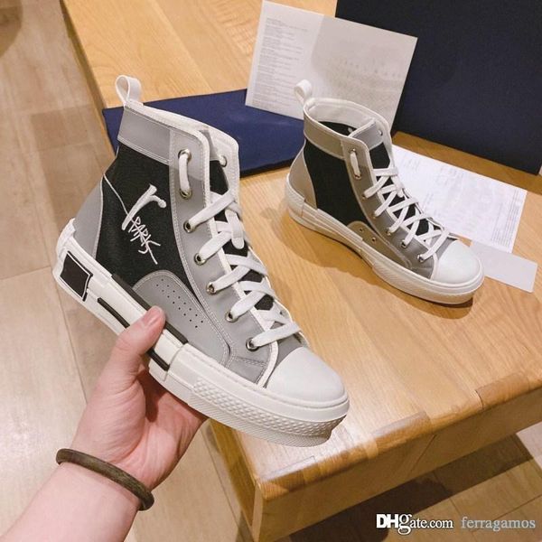 b22 b23 oblique high low canvas sneakers frosted pearls leather 19ss flowers technical outdoor casual shoes size 38-45, Black
b22 b23 oblique high low canvas sneakers frosted pearls leather 19ss flowers technical outdoor casual shoes size 38-45, Black