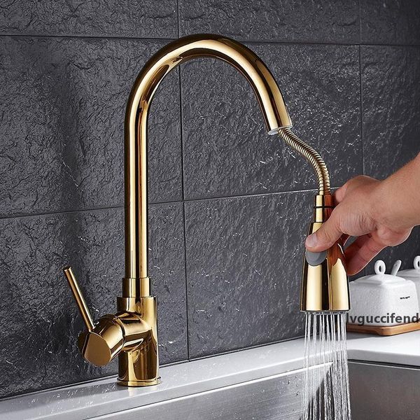 newly arrived pull out kitchen faucet gold/chrome/nickel/black sink mixer tap 360 degree rotation kitchen mixer taps kitchen tap t200423 
newly arrived pull out kitchen faucet gold/chrome/nickel/black sink mixer tap 360 degree rotation kitchen mixer taps kitchen tap t200423