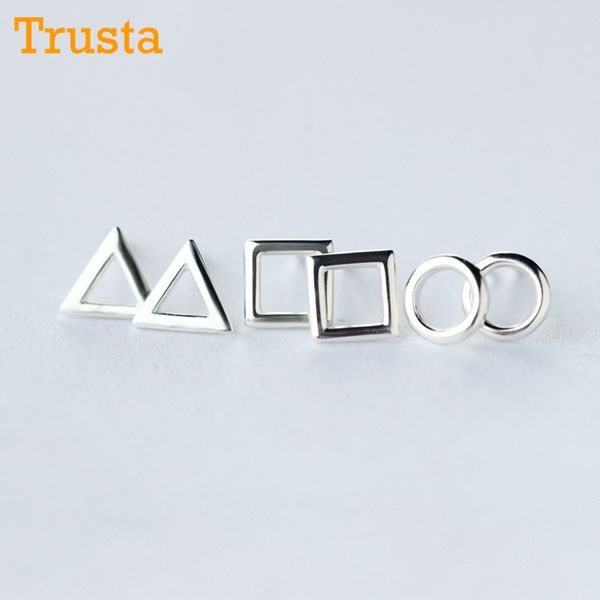 stud trusta 100% 925 sterling silver jewelry fashion cute tiny round square triangle earrings gift for girls kids lady ds46, Golden;silver
stud trusta 100% 925 sterling silver jewelry fashion cute tiny round square triangle earrings gift for girls kids lady ds46, Golden;silver