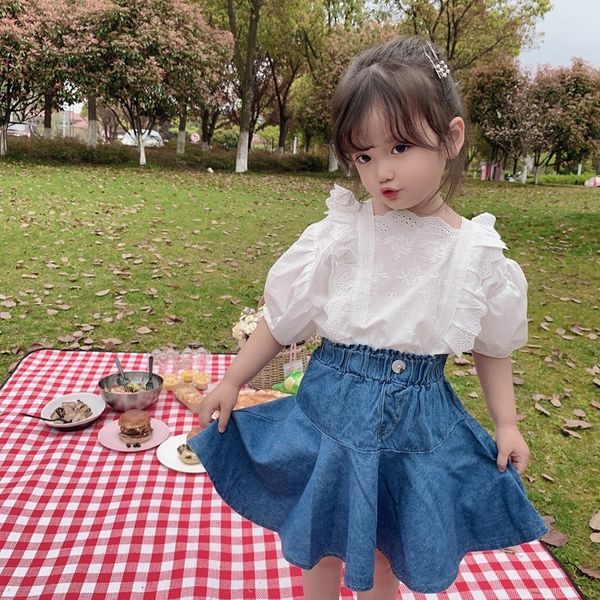 tong cang 2020 new white shirt girl lace short sleeve white shirt baby summer clothes bubble sleeve top, White;black
tong cang 2020 new white shirt girl lace short sleeve white shirt baby summer clothes bubble sleeve top, White;black