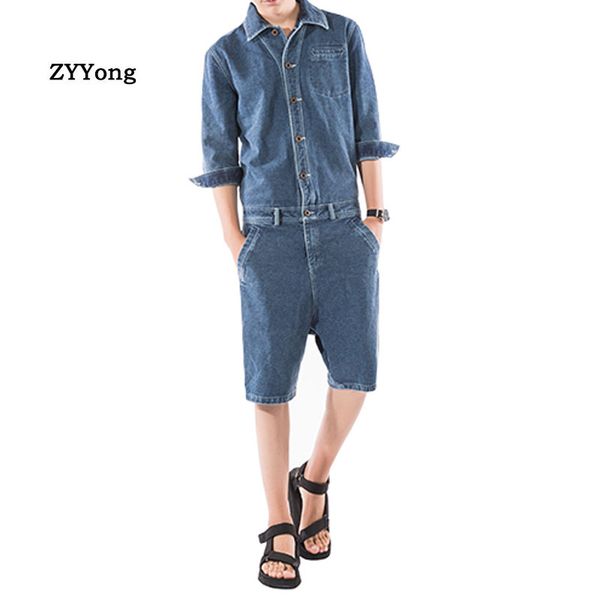men's jeans summer fashion man shorts cotton bib overalls lapel letter denim jumpsuits trousers leisure brown blue freight cargo pants
men's jeans summer fashion man shorts cotton bib overalls lapel letter denim jumpsuits trousers leisure brown blue freight cargo pants
