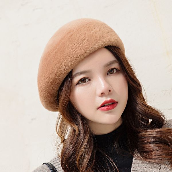 2019 new korean style women's fashion warm painter's beret beret solid color plush warm fashion hat light board painter hat, Blue;gray
2019 new korean style women's fashion warm painter's beret beret solid color plush warm fashion hat light board painter hat, Blue;gray