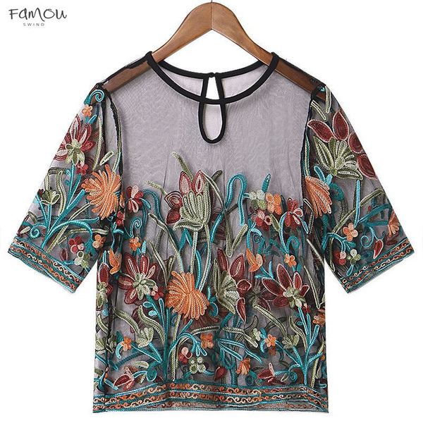 us warehouse womens ladies short sleeve mesh round neck floral embroidery mesh shorts blouse camisas mujer blusas mujer de moda blouses for, White
us warehouse womens ladies short sleeve mesh round neck floral embroidery mesh shorts blouse camisas mujer blusas mujer de moda blouses for, White