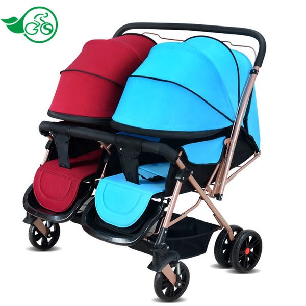 twin baby stroller 2 baby high landscape stroller