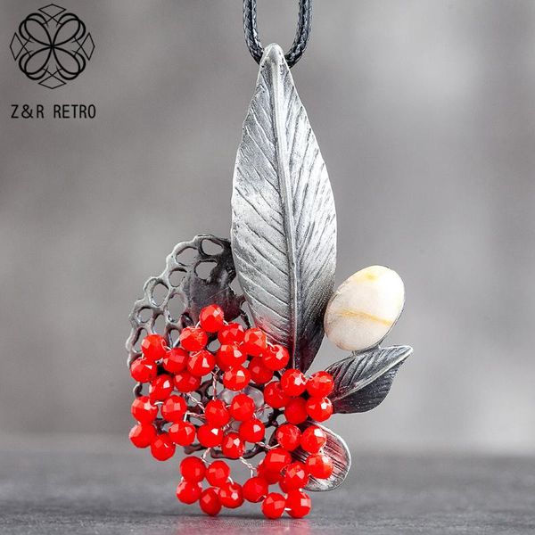 jewelry red crystal beads flower pendant long necklace for women vintage plant suspension rope chains choker wholesale jewellery, Silver
jewelry red crystal beads flower pendant long necklace for women vintage plant suspension rope chains choker wholesale jewellery, Silver