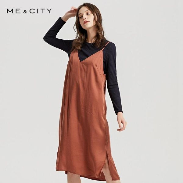 me&city elegant v-neck vest lysell simple long dress women spaghetti office lady strap dresses elegant body, Black;gray
me&city elegant v-neck vest lysell simple long dress women spaghetti office lady strap dresses elegant body, Black;gray