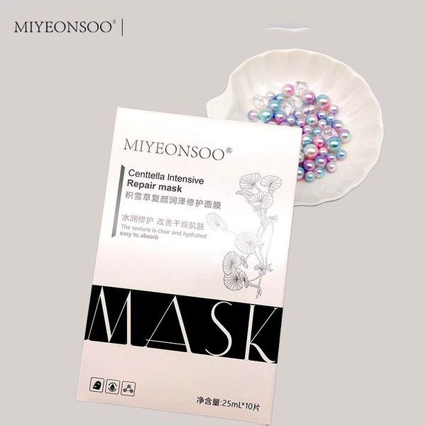 lighten pockmarks anti-aging crystal collagen reduce sunburn black face skin care mask mascarilla centella asiatica wholesale face masks