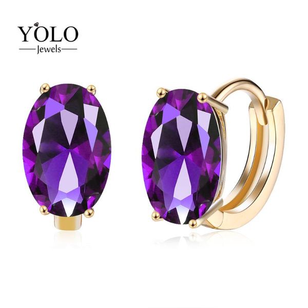 charm luxury purple color oval shiny cubic zirconia hoop earring bohemia cute design fine jewelry love gift for girlfriend 2021, Golden
charm luxury purple color oval shiny cubic zirconia hoop earring bohemia cute design fine jewelry love gift for girlfriend 2021, Golden