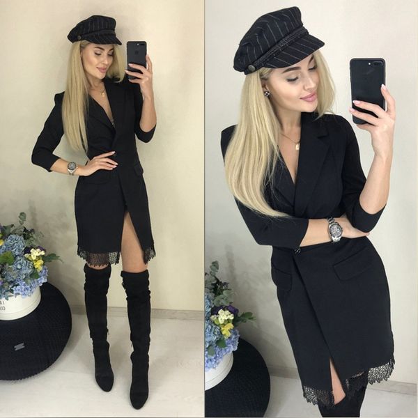 women vintage lace patchwork elegant dress ladies long sleeve v neck party club dress 2020 winter fashion shirt dress winter, Black;gray
women vintage lace patchwork elegant dress ladies long sleeve v neck party club dress 2020 winter fashion shirt dress winter, Black;gray
