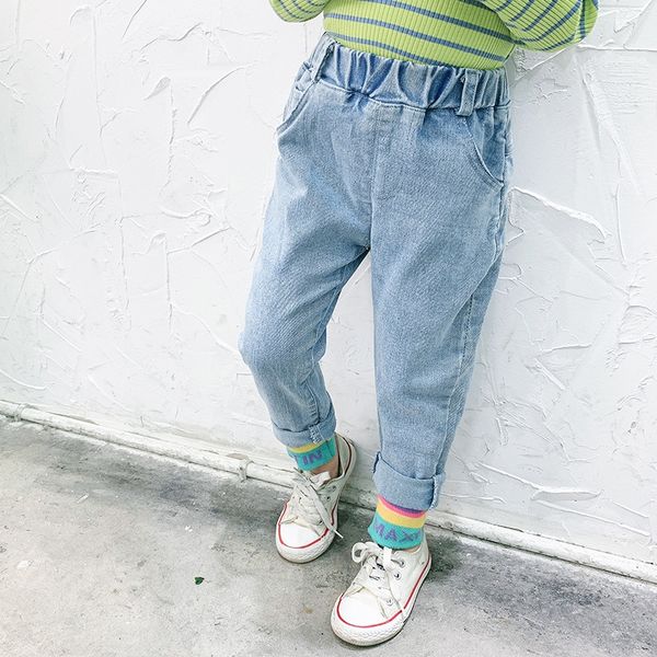 2020 new korean style boys' and girls' color threaded and jeans children's wear jeans children's clothing western style, Blue
2020 new korean style boys' and girls' color threaded and jeans children's wear jeans children's clothing western style, Blue
