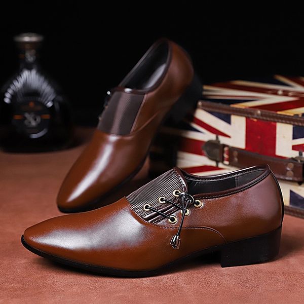 new fashion men wedding dress shoes pointed toe flat business british lace-up men's shoes black brown big size38-48
new fashion men wedding dress shoes pointed toe flat business british lace-up men's shoes black brown big size38-48