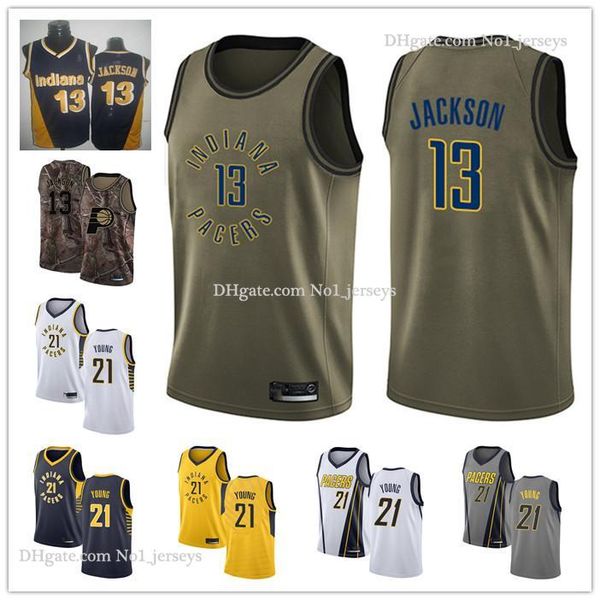 пользовательские мужская женская индиана pacers 13 марк джексон 21 фаддей young white camo пережиток баскетбол издание нба трикотажные издел, Black
пользовательские мужская женская индиана pacers 13 марк джексон 21 фаддей young white camo пережиток баскетбол издание нба трикотажные издел, Black