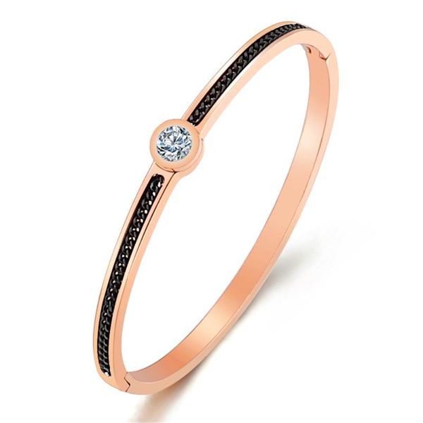 fashion lover couple bracelet stainless steel rose gold color cz zircon luxury wedding bracelets bangles for women jewelry, Black
fashion lover couple bracelet stainless steel rose gold color cz zircon luxury wedding bracelets bangles for women jewelry, Black