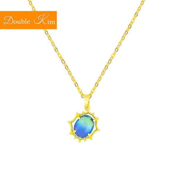 blue zircon pendant necklace titanium stainless steel chain golden colors trendy women jewelry exquisite gift, Silver
blue zircon pendant necklace titanium stainless steel chain golden colors trendy women jewelry exquisite gift, Silver