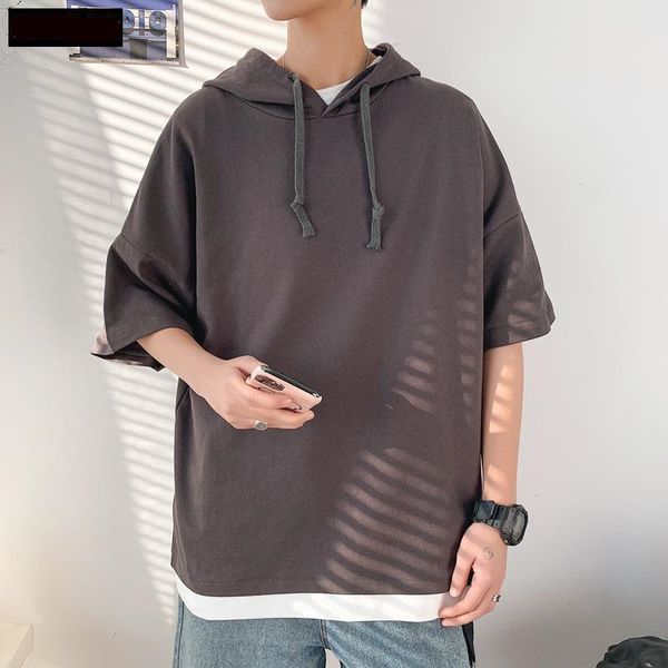 skateboard patchwork hooded mens hoodies solid color summer short sleeve loose plus casual men clothing, Black
skateboard patchwork hooded mens hoodies solid color summer short sleeve loose plus casual men clothing, Black