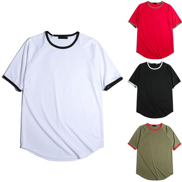 soild color polyester men edge banding design short sleeve t shirts crew neck anti-shrink summer clothing, White;black
soild color polyester men edge banding design short sleeve t shirts crew neck anti-shrink summer clothing, White;black