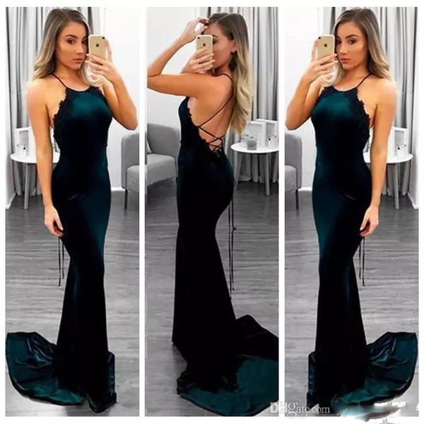 hunter green back mermaid velvet prom dresses long lace appliques party wear sweep train evening dress 2020 special occasion gowns, Black;red
hunter green back mermaid velvet prom dresses long lace appliques party wear sweep train evening dress 2020 special occasion gowns, Black;red