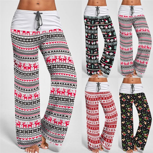 new winter women christmas style long pants vintage print casual wide leg pants 2019 streetwear patchwork loose women trousers
new winter women christmas style long pants vintage print casual wide leg pants 2019 streetwear patchwork loose women trousers
