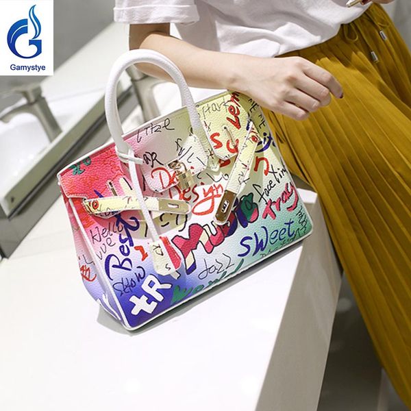 handmake drawing graffiti street fashion letter cartoon purse and handbags famous brands women's 100% genuine leather bags handbags 
handmake drawing graffiti street fashion letter cartoon purse and handbags famous brands women's 100% genuine leather bags handbags