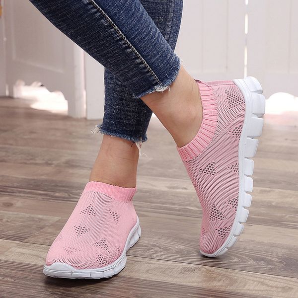 plus size breathable air mesh sneakers women 2019 spring summer slip on platform knitting flats soft walking shoes woman zx016s cx200722, Black
plus size breathable air mesh sneakers women 2019 spring summer slip on platform knitting flats soft walking shoes woman zx016s cx200722, Black