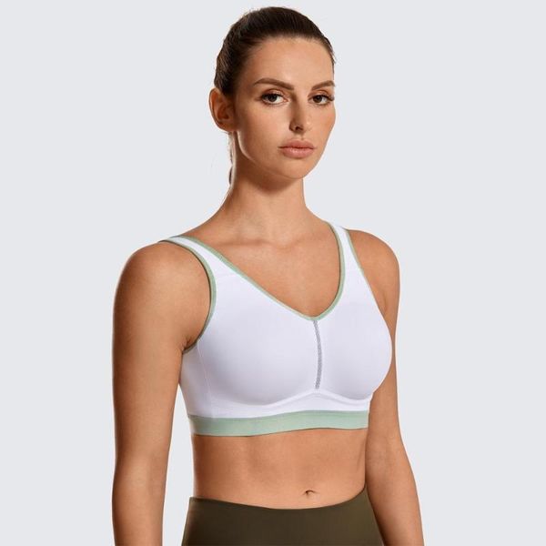 lightweight wireless medium impact sports bras for women comfortable support workout yoga bra, White;black
lightweight wireless medium impact sports bras for women comfortable support workout yoga bra, White;black