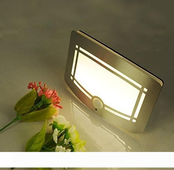 

Wireless Infrared Motion Sensor Wall LED Night Light Novelty Battery Powered Porch Night Lamp Motion Sensor Light