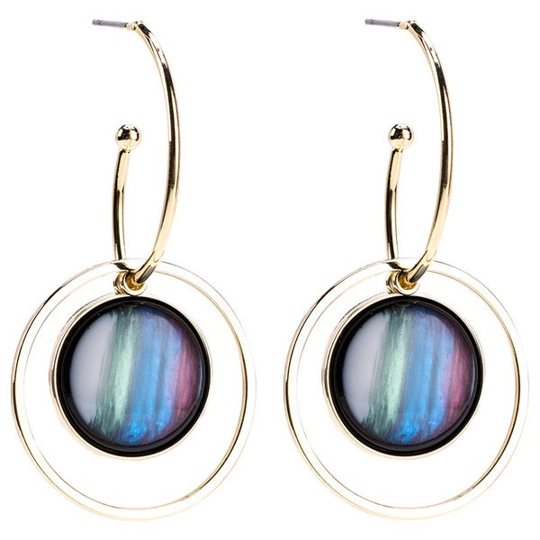 exaggerated colorful pattern snake eye earrings women's fashion exquisite earrings personalized simple earrings, Golden
exaggerated colorful pattern snake eye earrings women's fashion exquisite earrings personalized simple earrings, Golden