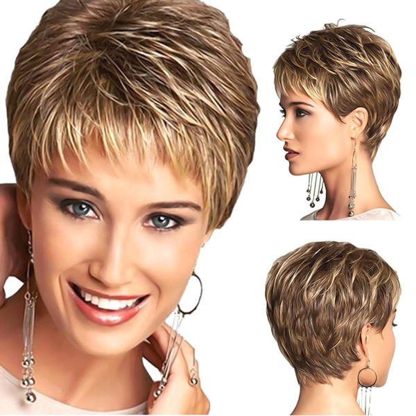 fashion trendy european and american wigs female golden ladies short hair rose mesh temperament short hair wigs, Black
fashion trendy european and american wigs female golden ladies short hair rose mesh temperament short hair wigs, Black